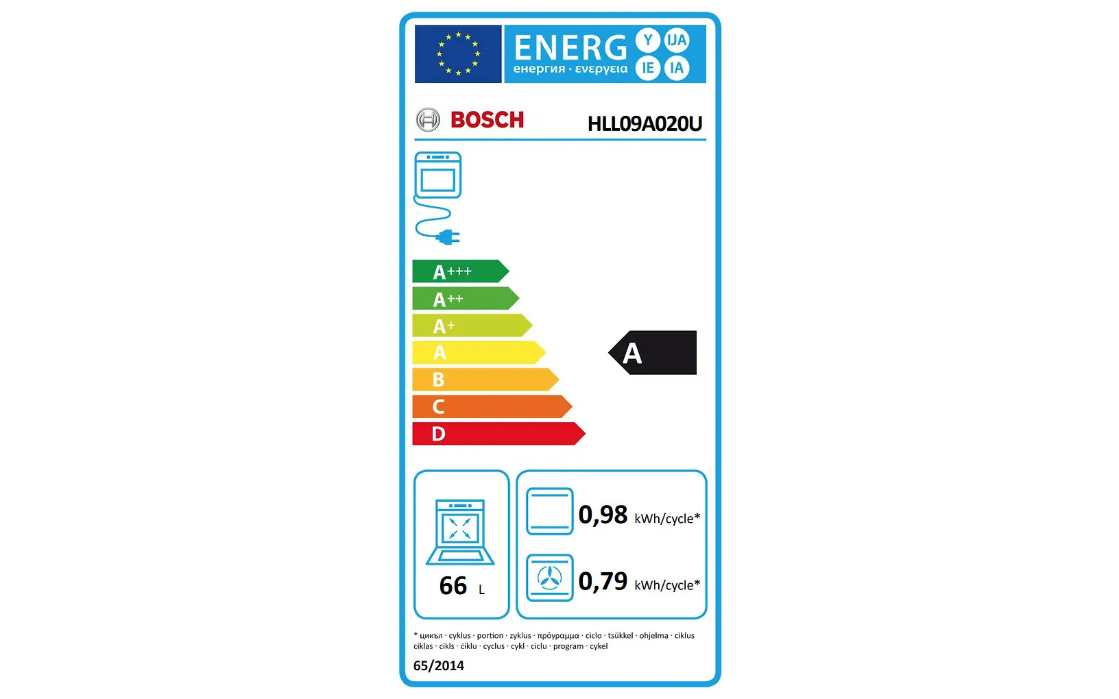 Bosch HLL09A020U Serie 2 induktioliesi, valkoinen