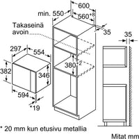 Bosch BFL524MS0 Serie 6 mikroaaltouuni, teräs – kuva 5