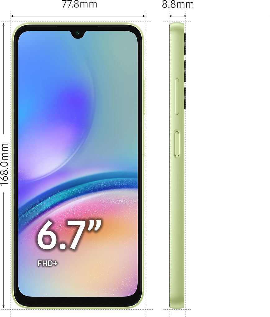 Samsung Galaxy A05s -puhelin, 64/4 Gt, vihreä