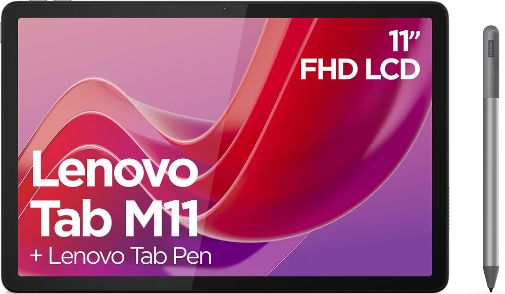 Lenovo Tab M11 + Pen - 11" 128 Gt LTE -tabletti, harmaa