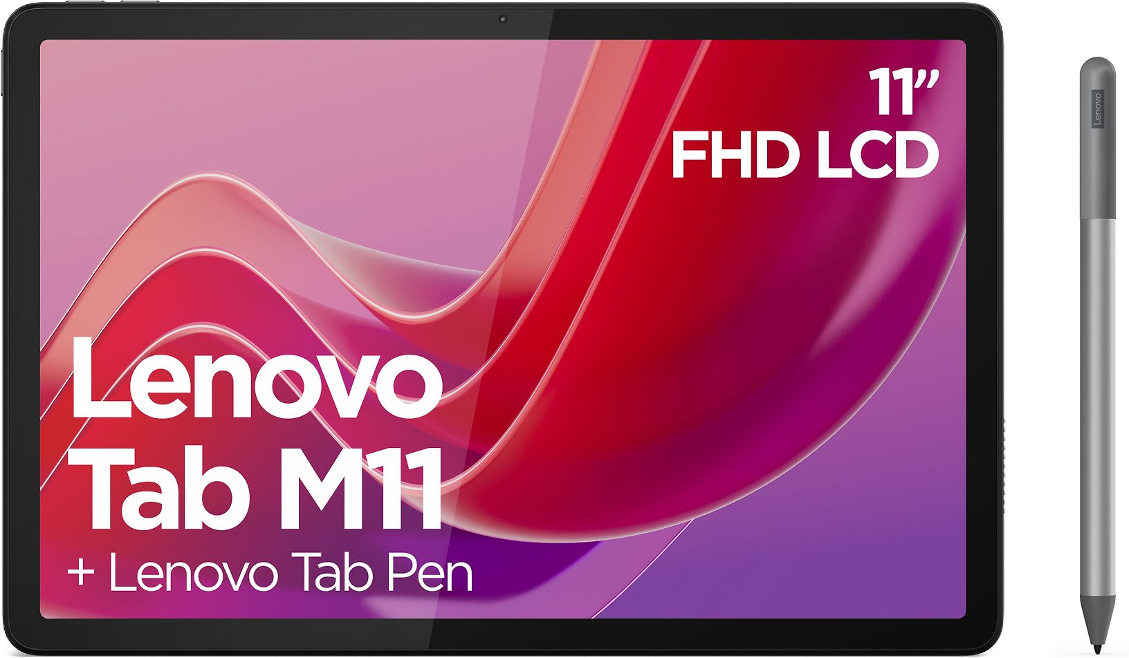 Lenovo Tab M11 + Pen - 11" 128 Gt LTE -tabletti, harmaa