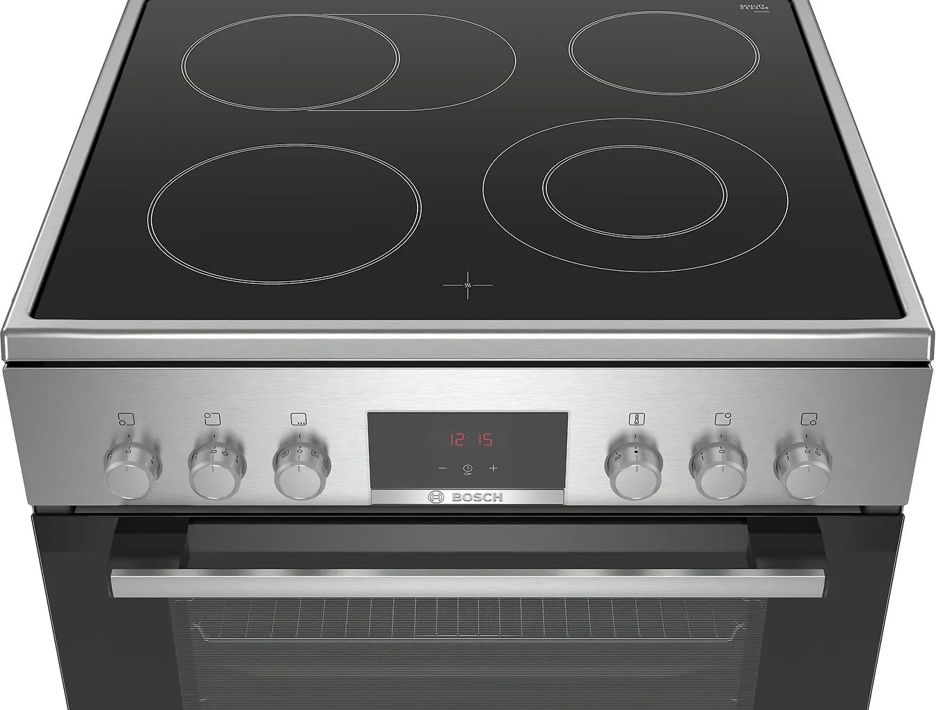 Bosch HKR39A250U Serie 4 keraaminen liesi, teräs