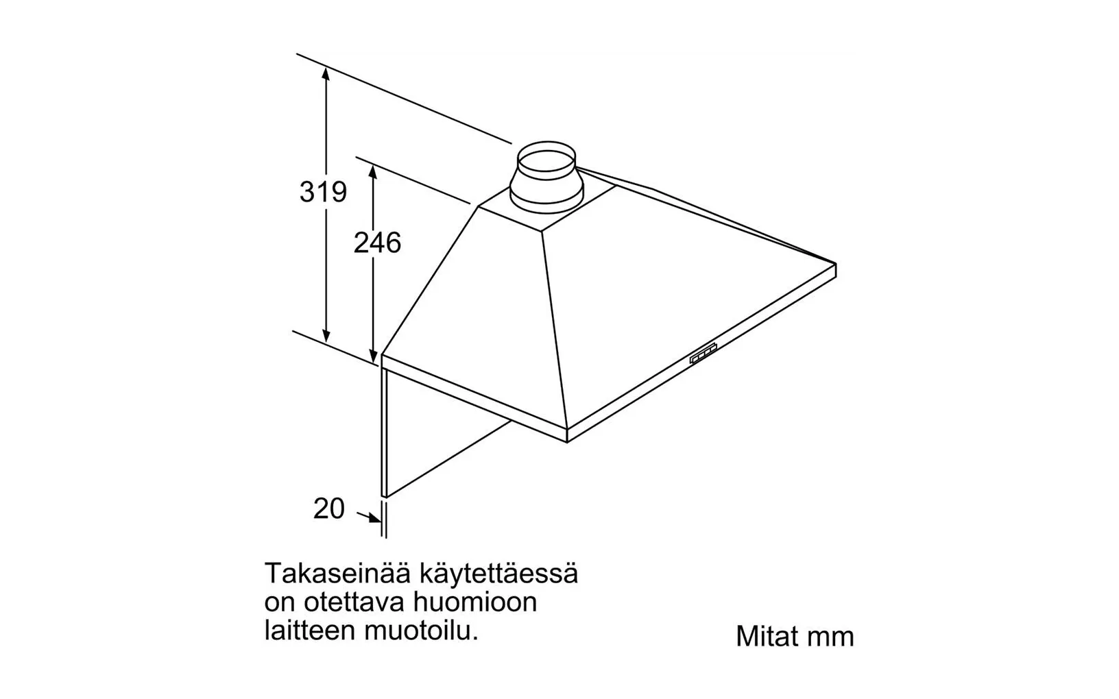 Bosch DWP64BC50 Serie 2 -liesituuletin, teräs, 60 cm
