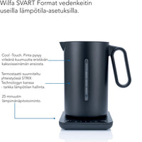Wilfa Svart Format WSDK-2000B -vedenkeitin, musta