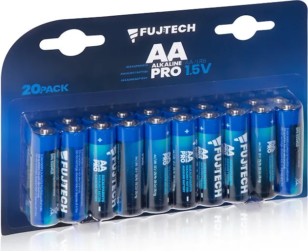 Fuj:tech Alkaline Pro AA 1,5 V alkaliskt batteri, 20 st