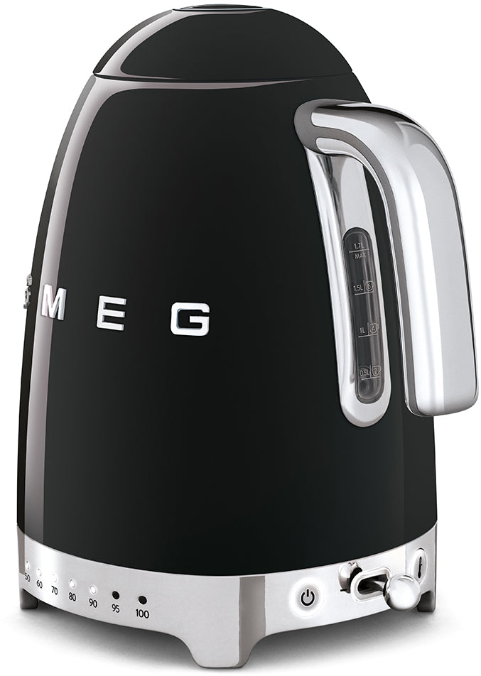Smeg KLF04BLEU -vedenkeitin, musta