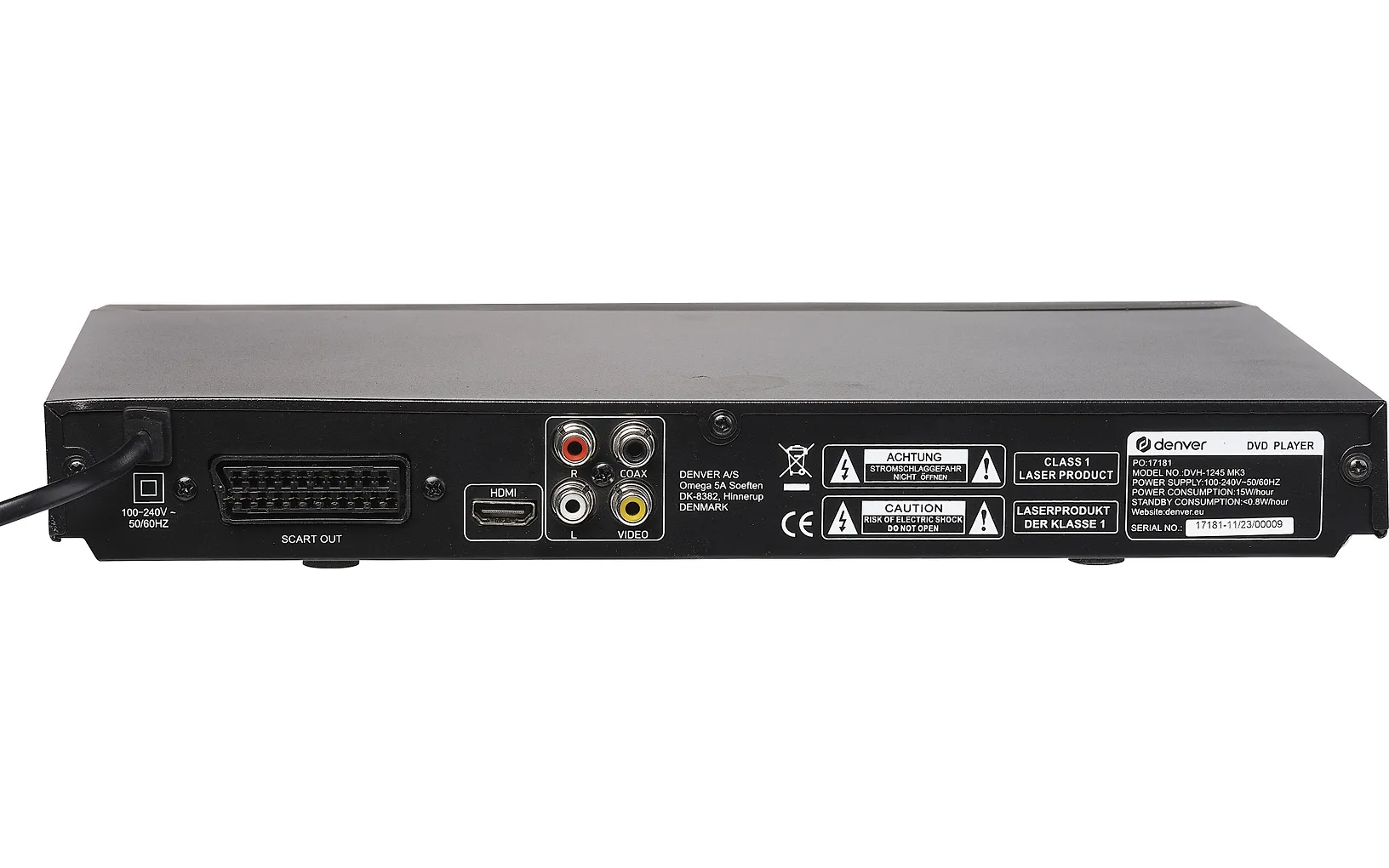 Denver DVH-1245 DVD-soitin