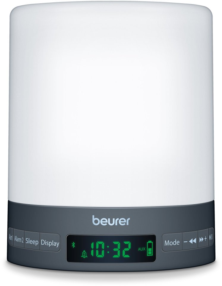 Beurer WL50 Wake up Light -herätysvalo, BT-kaiuttimella, kellolla ja radiolla
