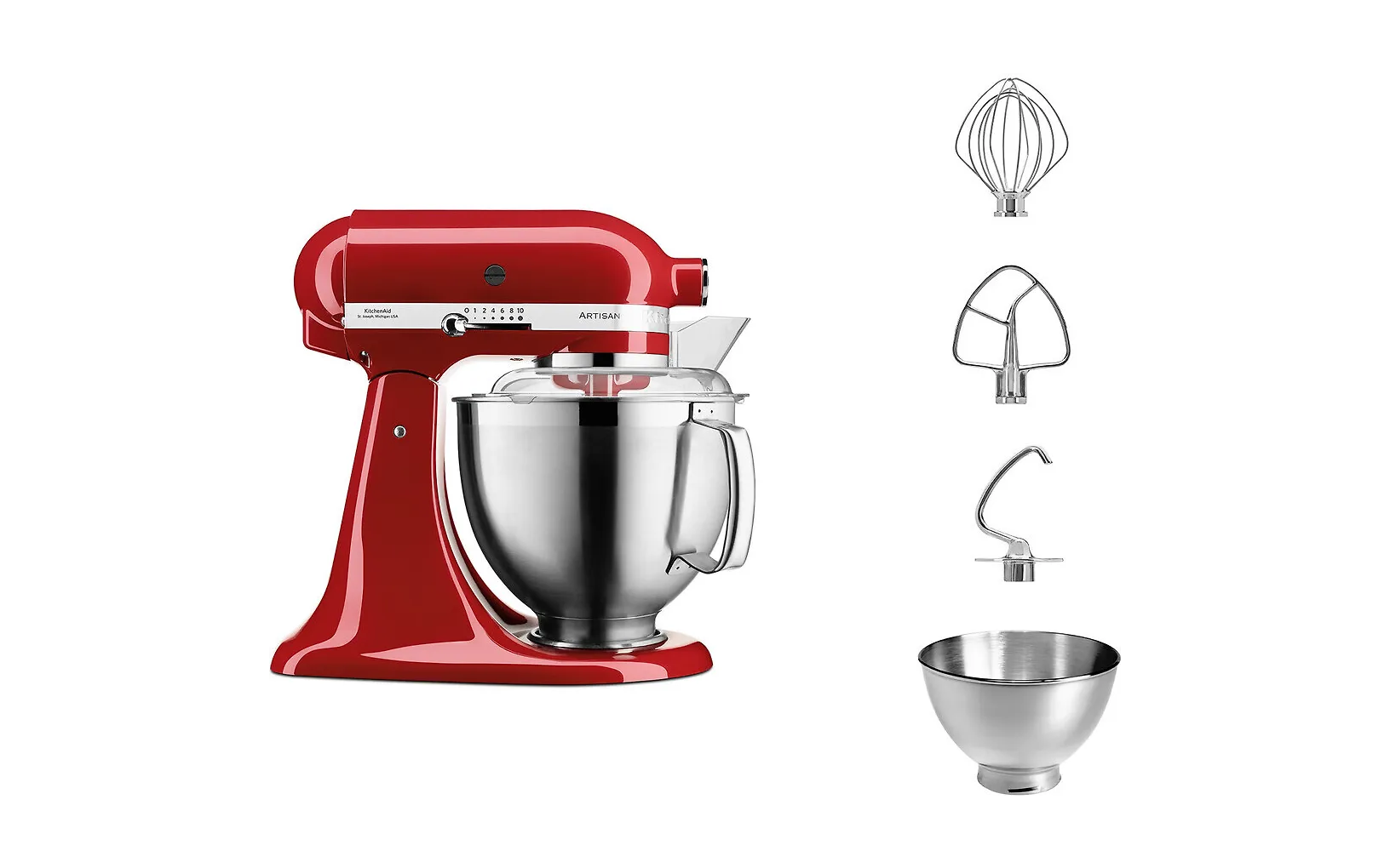 KitchenAid Artisan 5KSM185PSEER -yleiskone, punainen