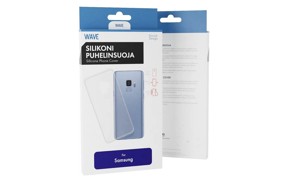 Wave silikonisuojus, Samsung Xcover Pro, läpinäkyvä