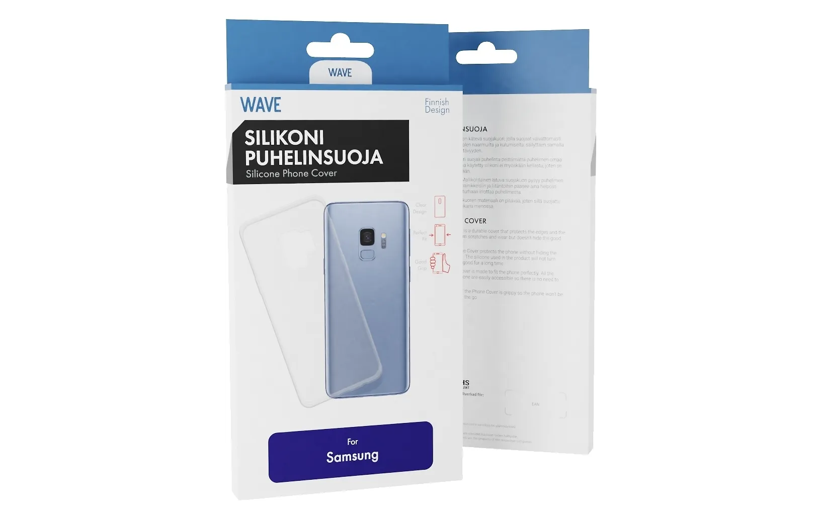 Wave silikonisuojus, Samsung Xcover Pro, läpinäkyvä
