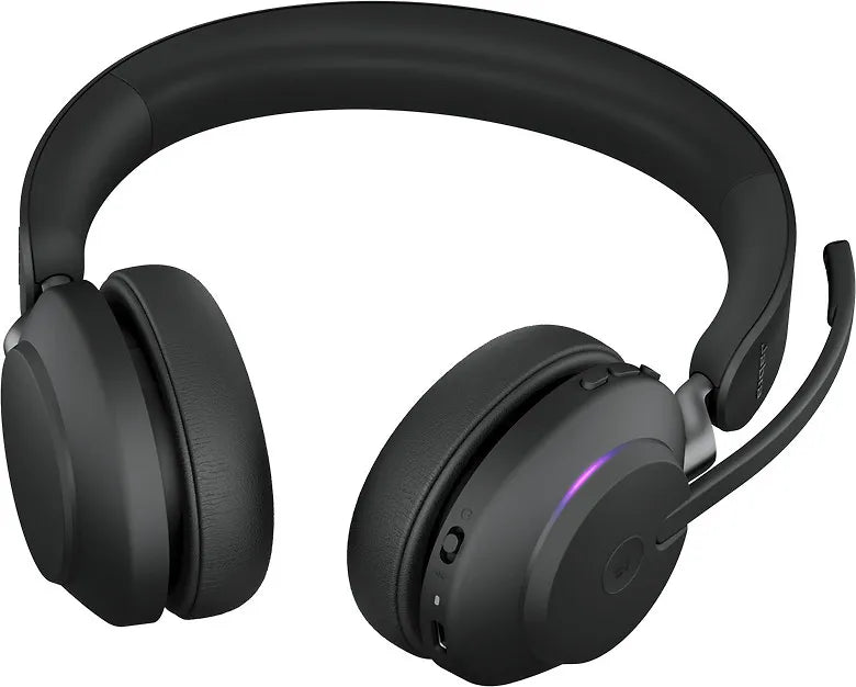 Jabra Evolve2 65 Stereo LINK380C trådlöst headset, MS, svart