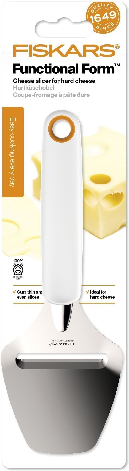 Fiskars Functional Form -juustohöylä kovalle juustolle – 1