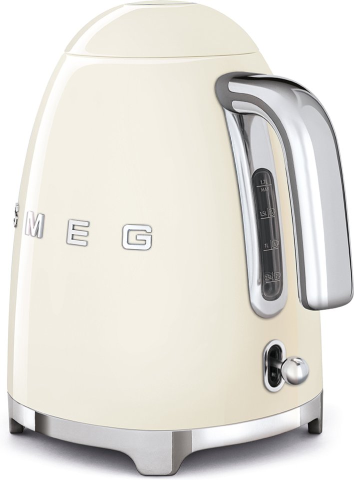 Smeg KLF03CREU -vedenkeitin, kerman valkoinen