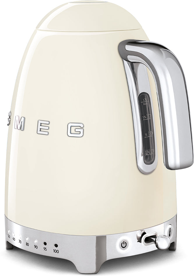 Smeg KLF04CREU -vedenkeitin, kerman valkoinen