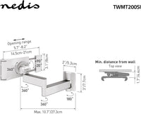Nedis Tablet-Teline seinään, 7-12", täysin säädettävä – 5