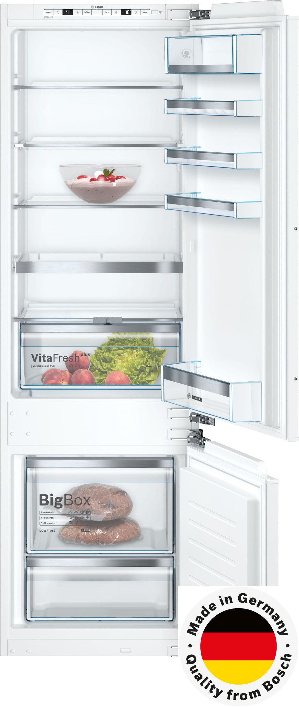 Bosch KIS87AFE0 Serie 6 integroitava jääkaappipakastin – kuva 1