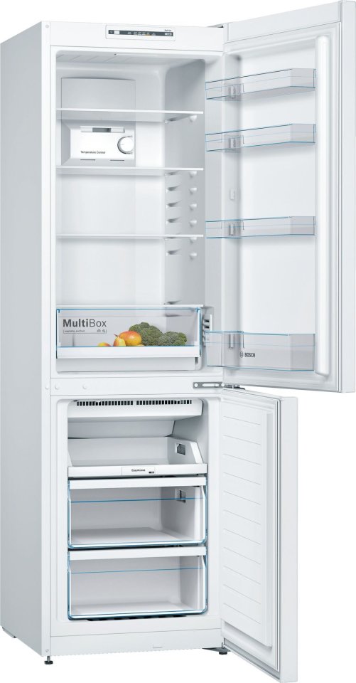 Bosch KGN36NWEA Serie 2, Jääkaappipakastin, valkoinen, Total No Frost