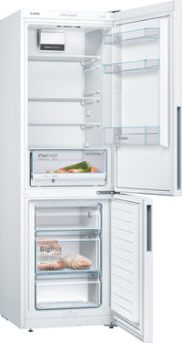 Bosch KGV362WEAS Serie 4, Jääkaappipakastin, valkoinen