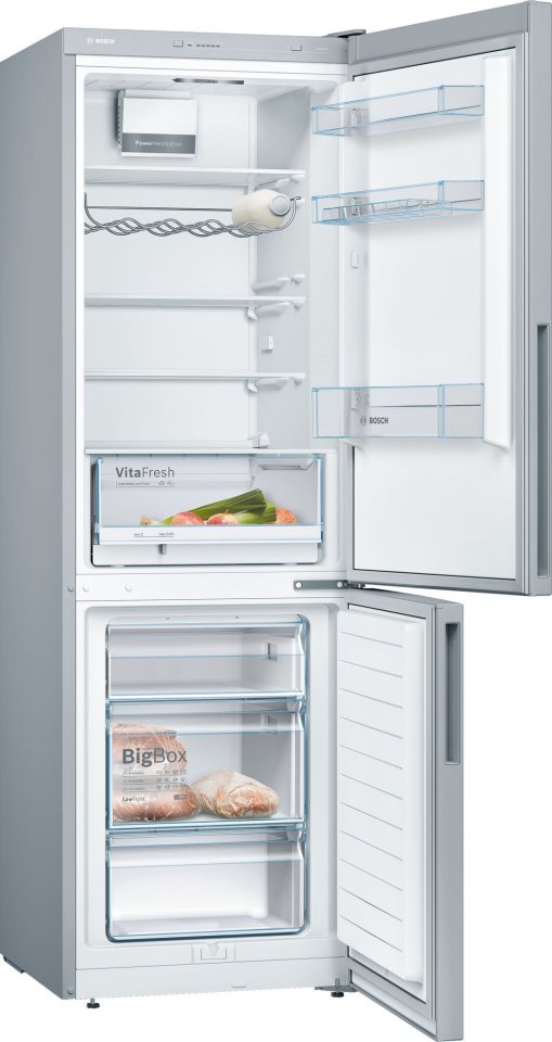 Bosch KGV36VLEAS Serie 4, Jääkaappipakastin, inox-look