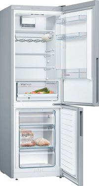 Bosch KGV36VLEAS Serie 4, Jääkaappipakastin, inox-look