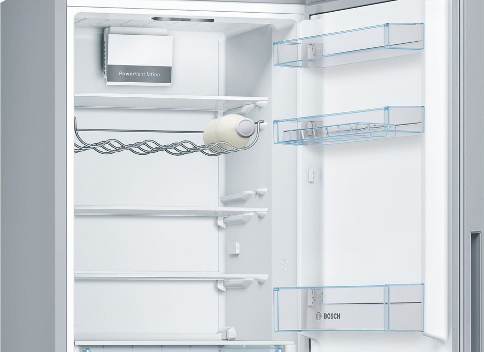 Bosch KGV36VLEAS Serie 4, Jääkaappipakastin, inox-look