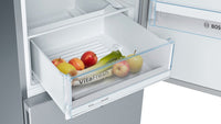 Bosch KGV36VLEAS Serie 4, Jääkaappipakastin, inox-look