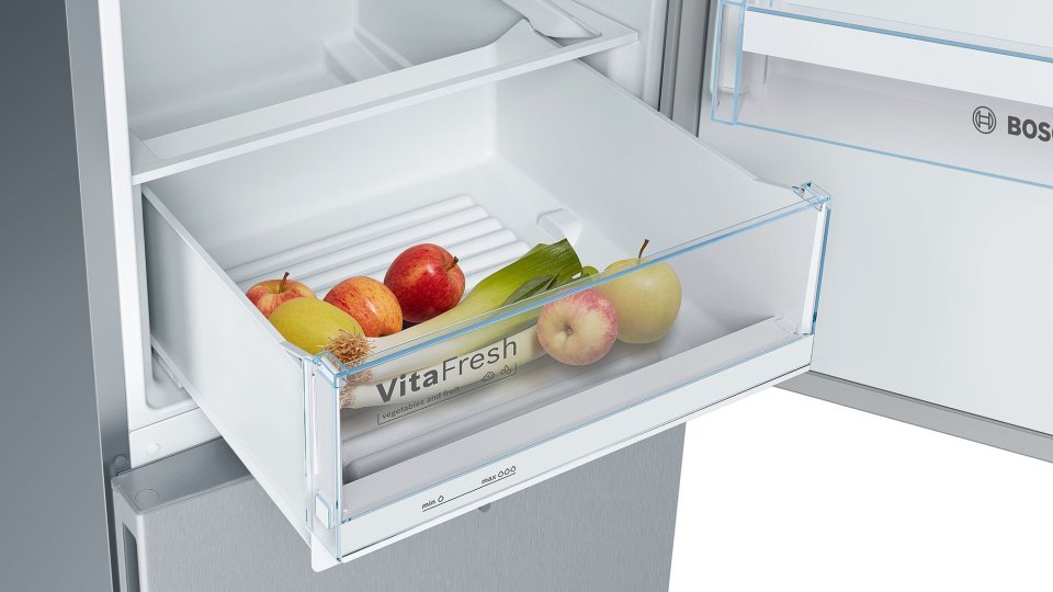 Bosch KGV36VLEAS Serie 4, Jääkaappipakastin, inox-look
