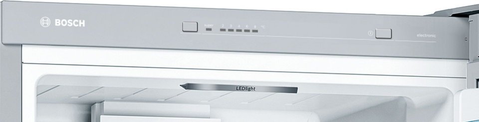 Bosch KGV36VLEAS Serie 4, Jääkaappipakastin, inox-look