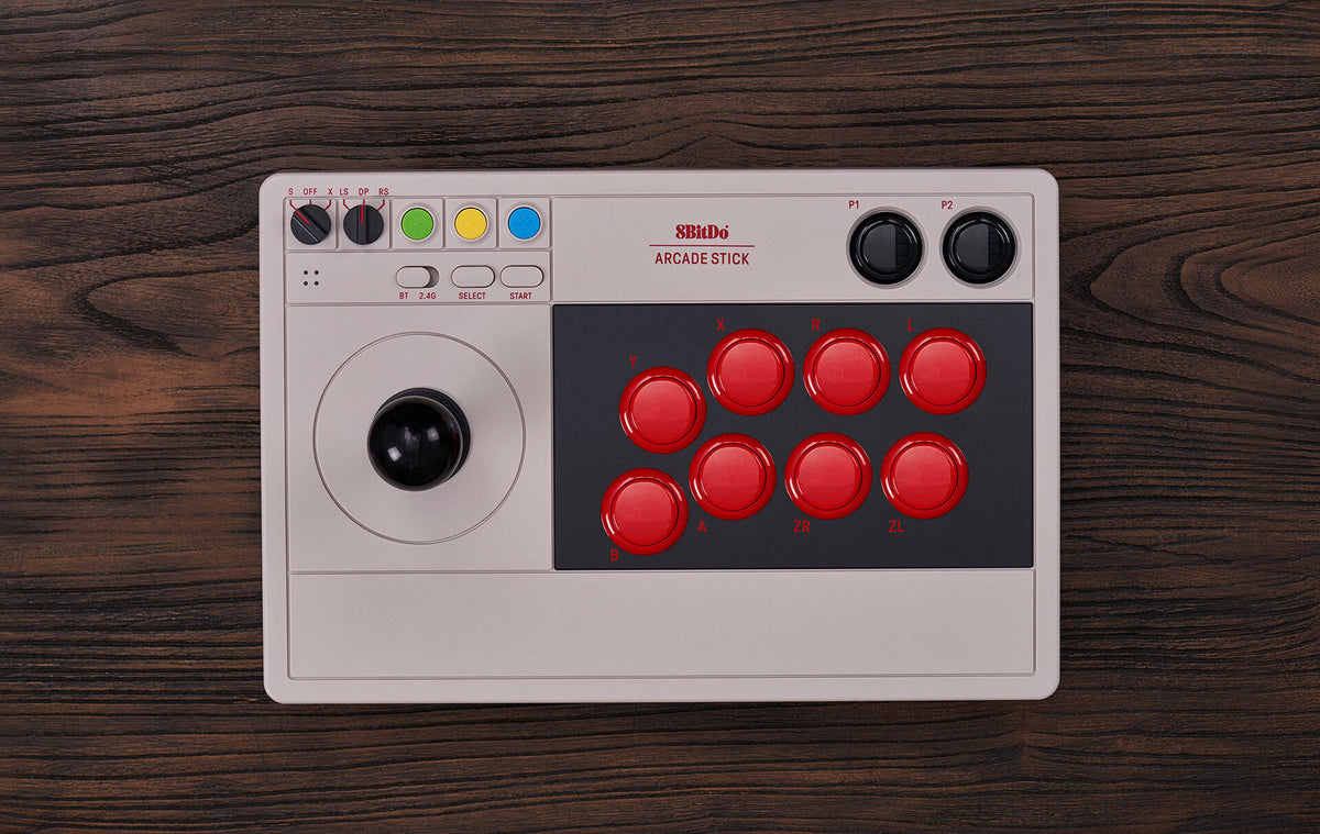 8BitDo Arcade Stick -peliohjain, Switch / PC – kuva 4