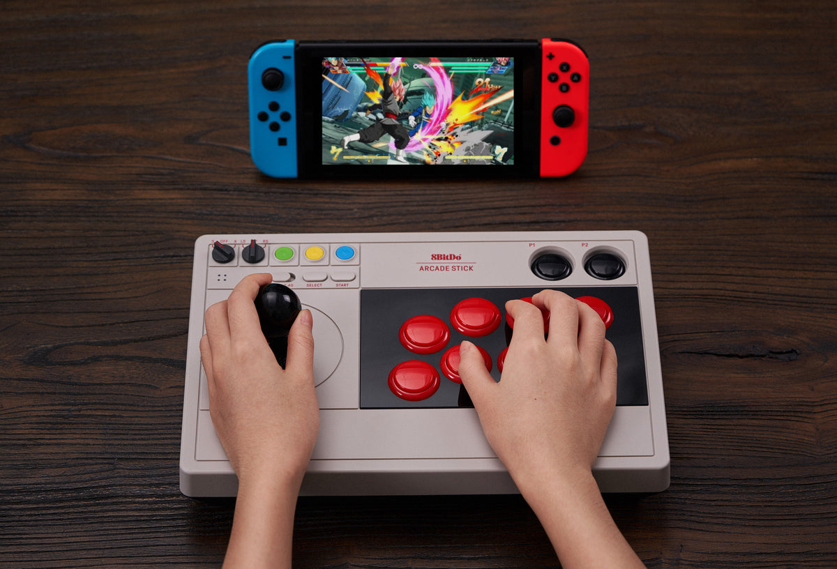 8BitDo Arcade Stick -peliohjain, Switch / PC – kuva 3