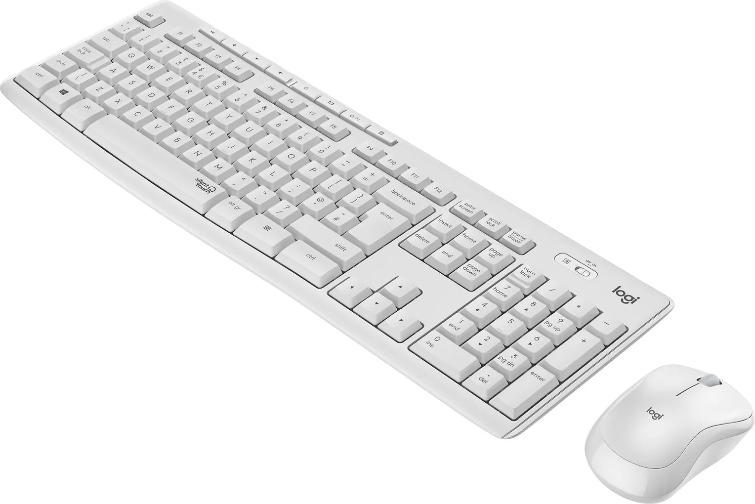 Logitech MK295 tangentbord och mus, vit