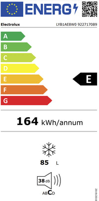 Electrolux LYB1AE8W0 kaappipakastin, valkoinen – kuva 6