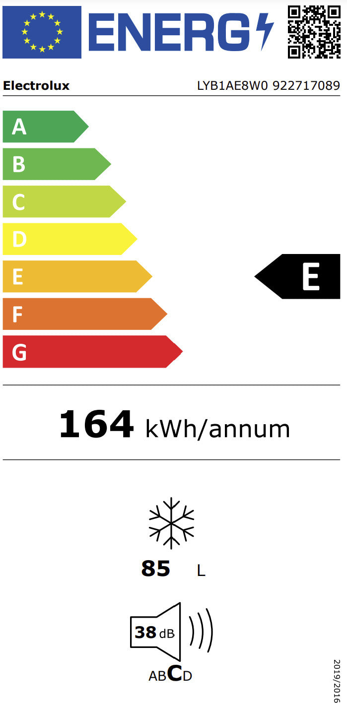 Electrolux LYB1AE8W0 kaappipakastin, valkoinen – kuva 6