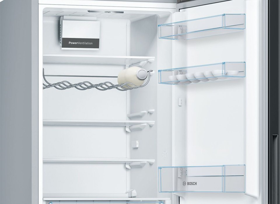 Bosch KGV36VBEAS Serie 4, Jääkaappipakastin, musta