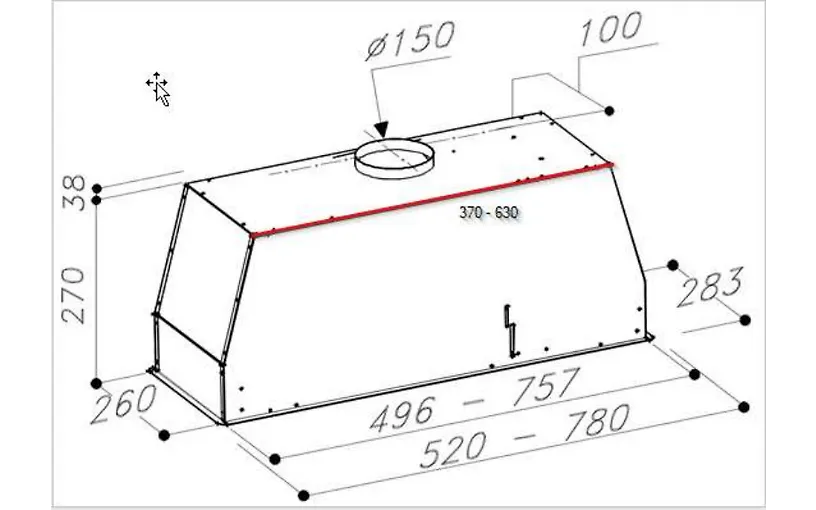 Witt Bright 78 -liesituuletin, valkoinen, 78 cm