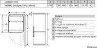 Bosch KGN33NLEB Serie 2, Jääkaappipakastin, inox-look