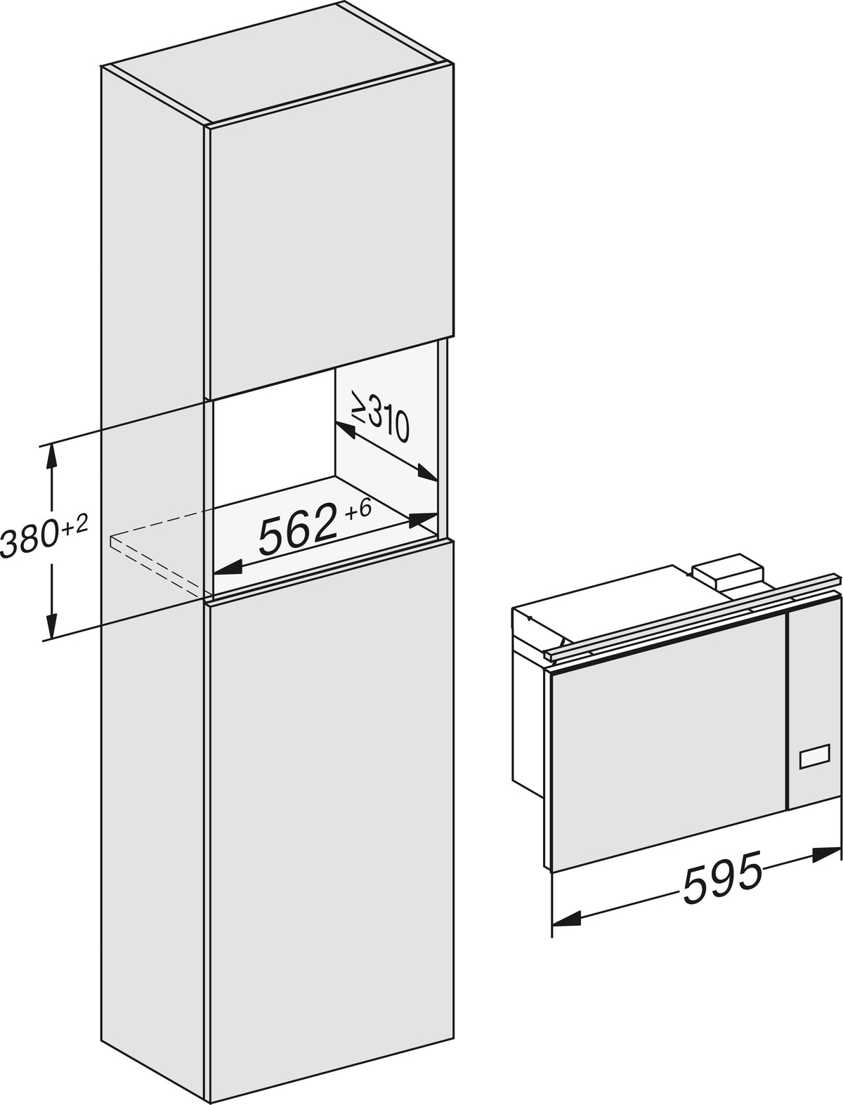 Miele M 2234 mikroaaltouuni, valkoinen – kuva 6