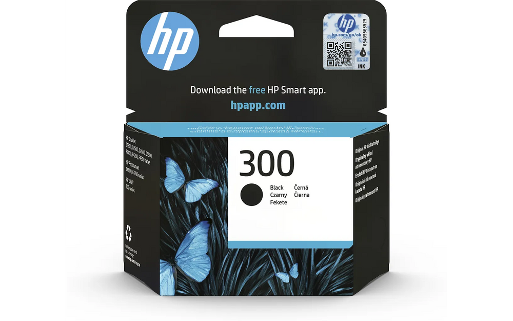 HP 300 -mustekasetti, musta
