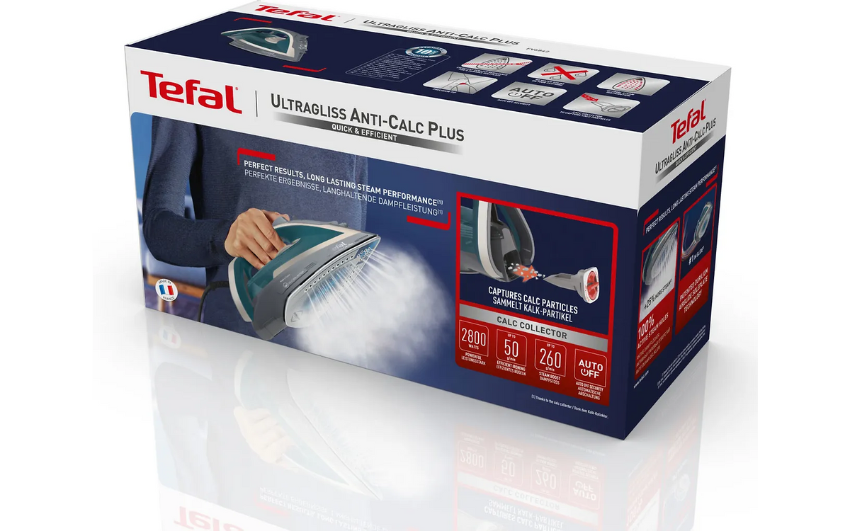 Tefal Ultragliss Plus Anti-Calc FV6842E0 ångstrykjärn, blå
