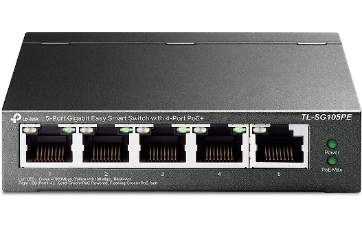 TP-LINK TL-SG105PE -5-porttinen PoE kytkin