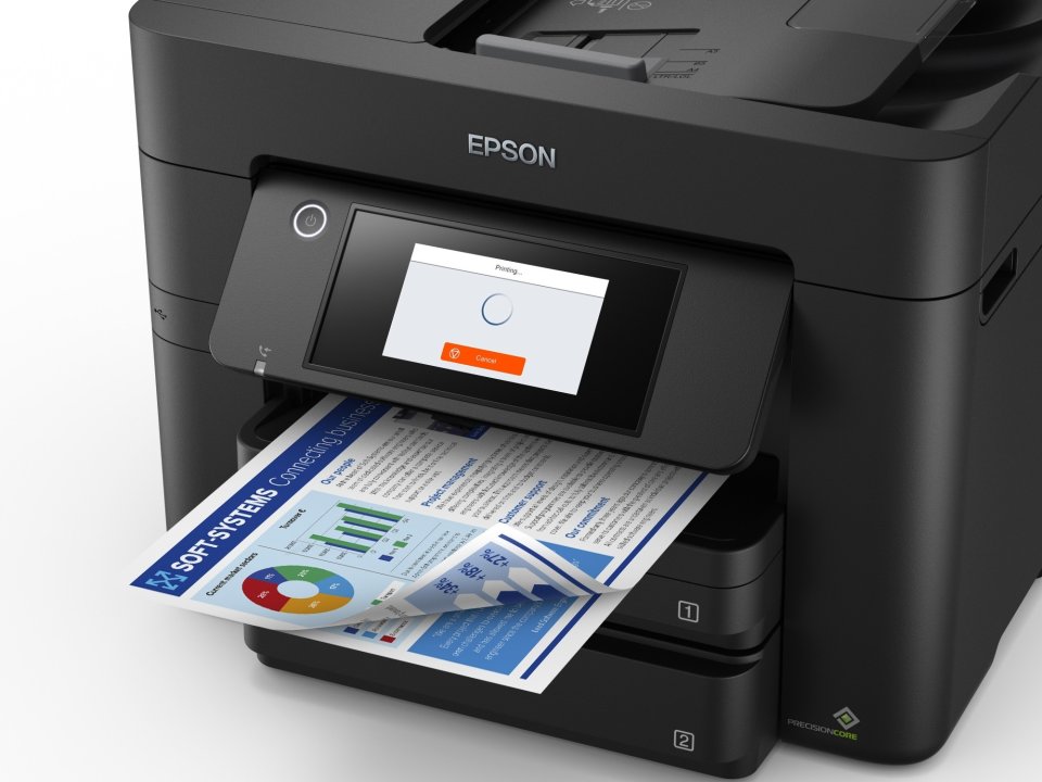 Epson WorkForce WF-4830DTWF -mustesuihkumonitoimitulostin