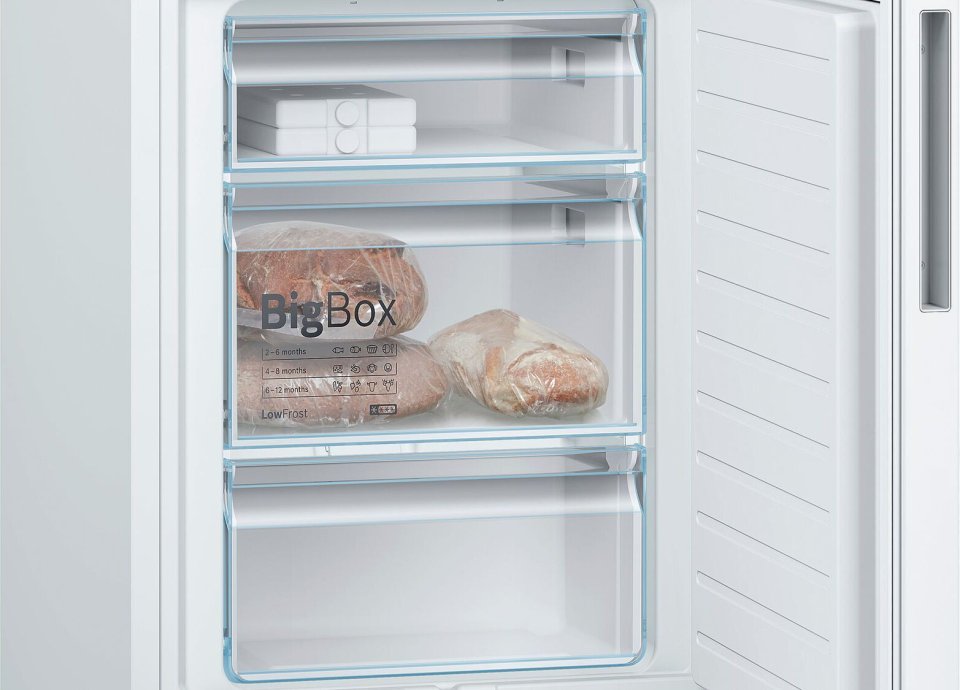 Bosch KGE36AWCA Serie 6, Jääkaappipakastin, valkoinen