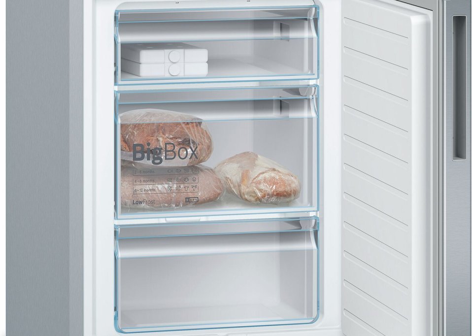 Bosch KGE36AICA Serie 6, Jääkaappipakastin, teräs