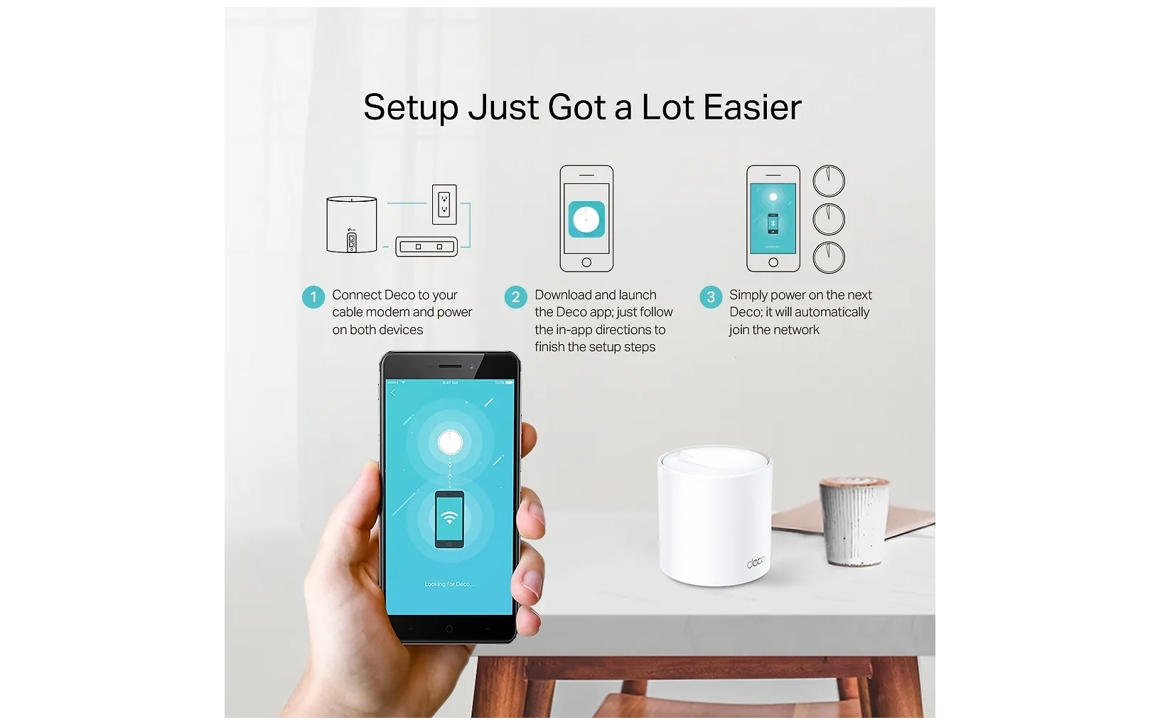 TP-LINK Deco X20 WiFi 6 Mesh-system, 3-pack