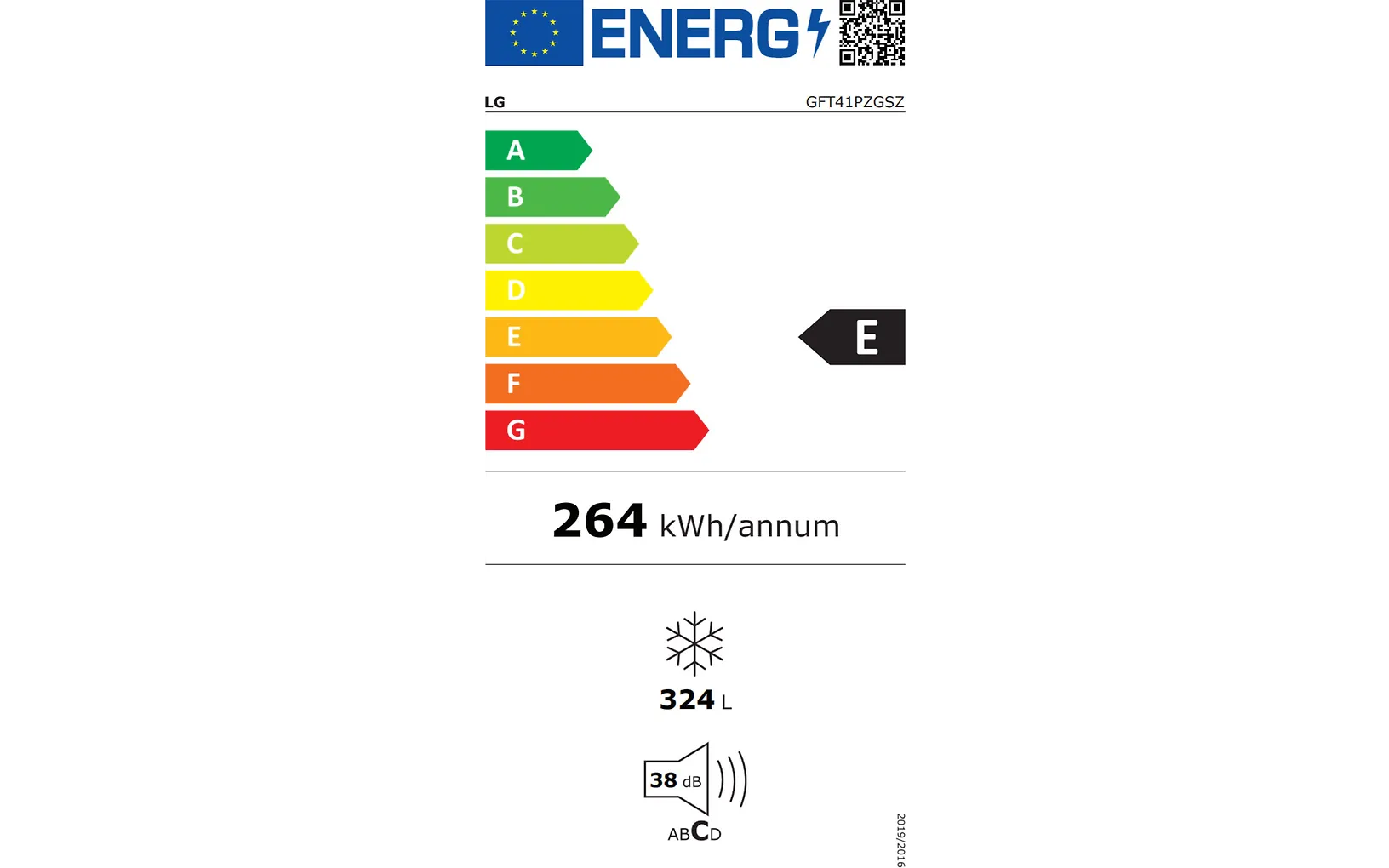 LG GFT41PZGSZ kaappipakastin, teräs