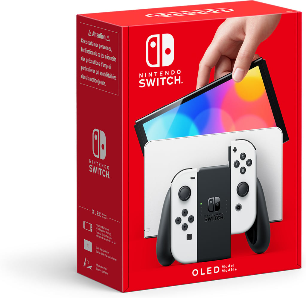 Nintendo Switch OLED -pelikonsoli, valkoinen