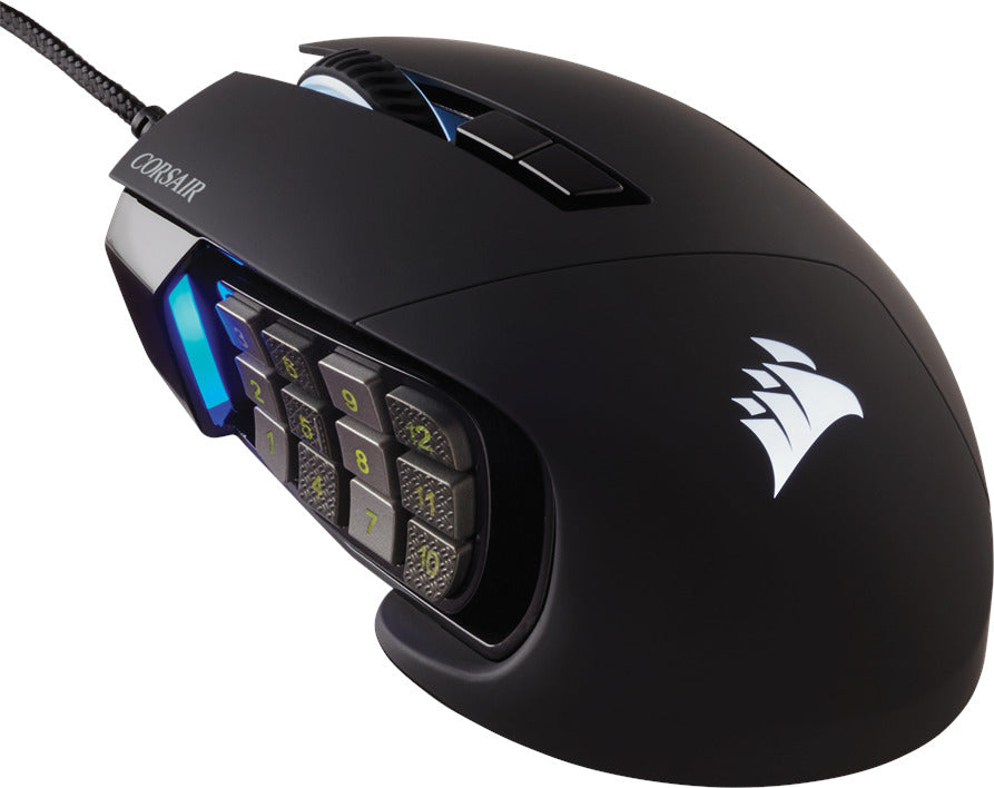 Corsair Scimitar RGB Elite MOBA/MMO -pelihiiri, musta