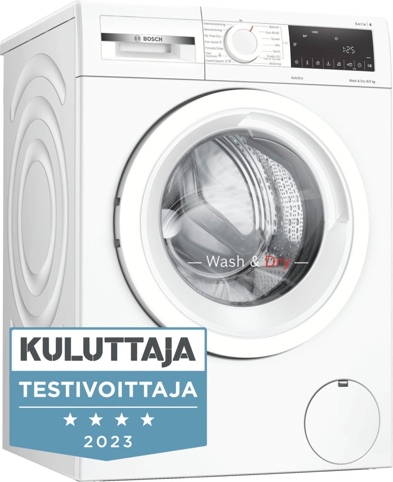 Bosch WNA134L0SN Serie 4 kuivaava pesukone