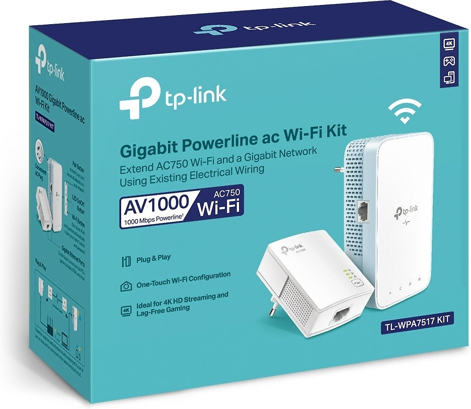 TP-LINK TL-WPA7517 Gigabit Powerline Wireless Starter Kit – kuva 7